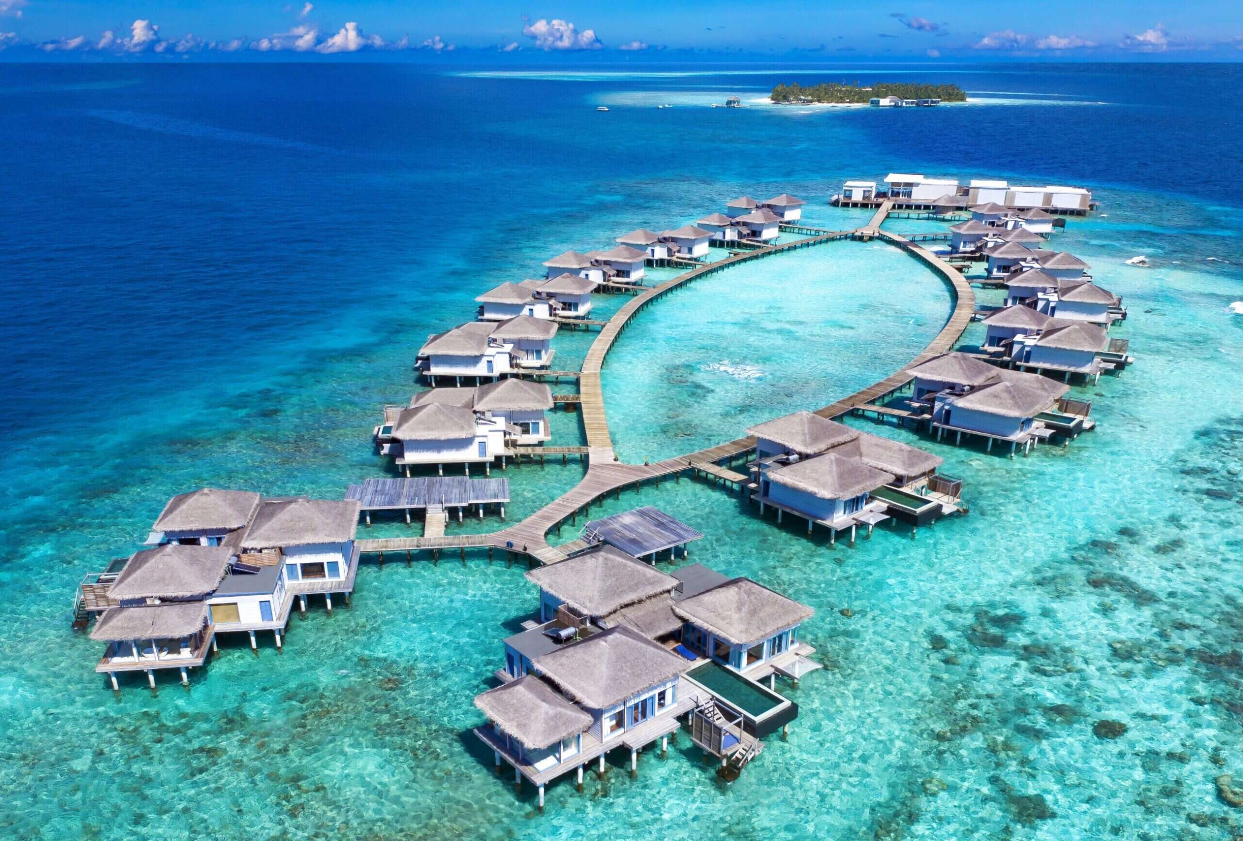 Raffles Maldives overwater villas 