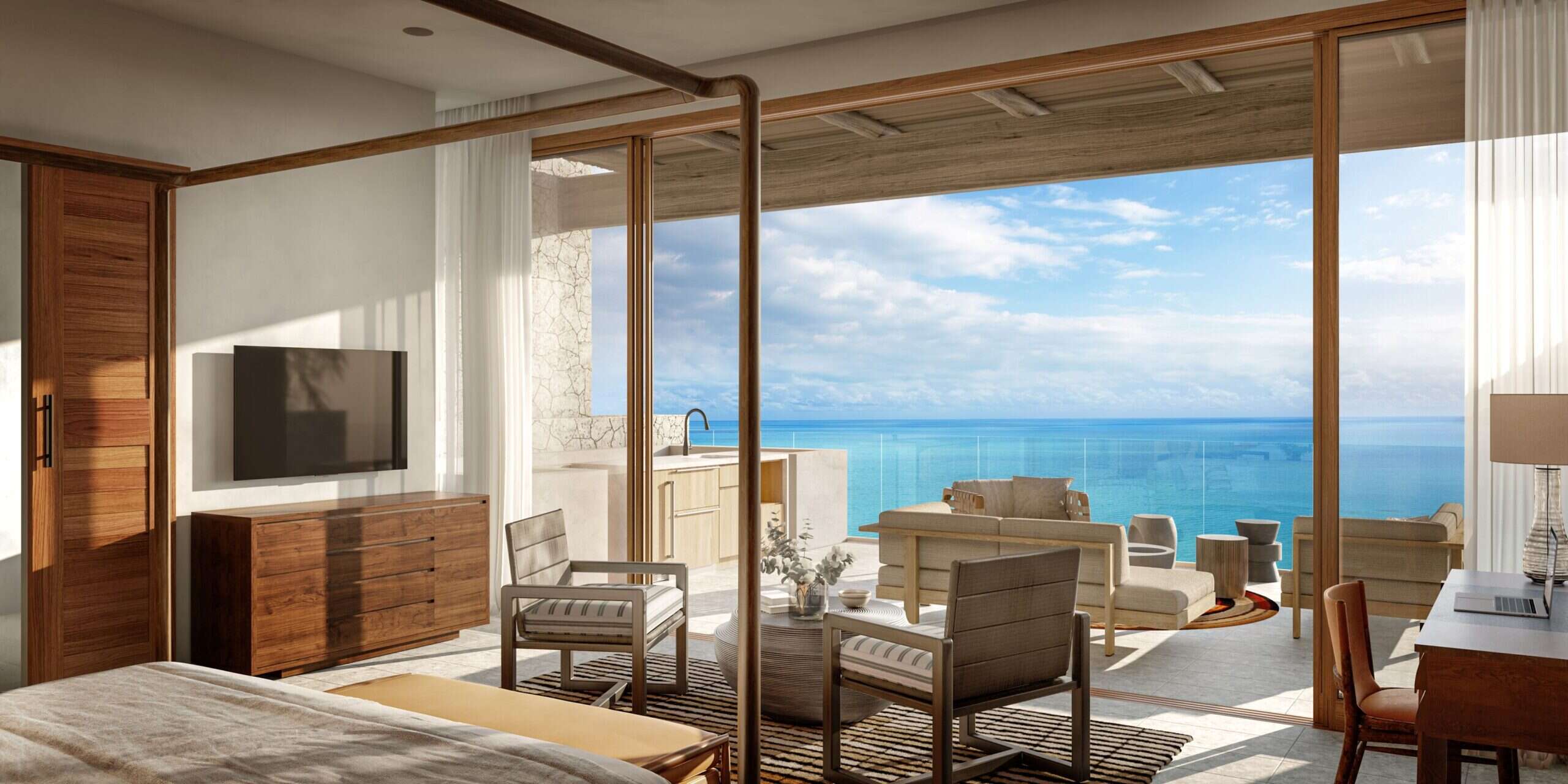 Primary suite of Turks and Caicos property
