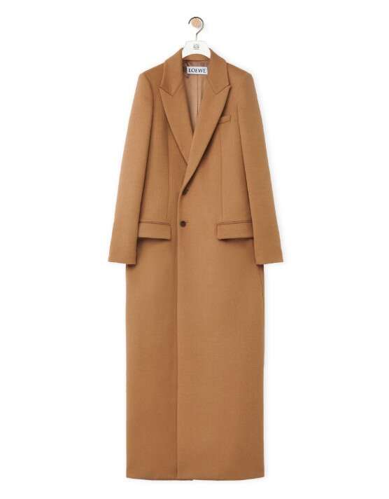 Loewe tailored coat in wool and cashmere