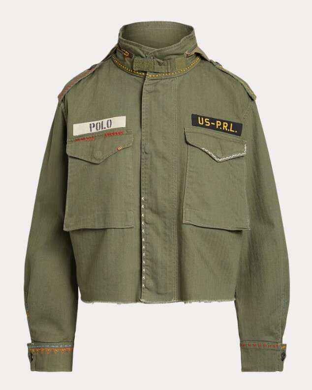 Polo Ralph Lauren Boxy Fit Destroyed-Hem Field Jacket