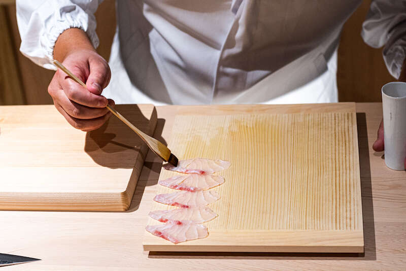 food at taku omakase restaurant