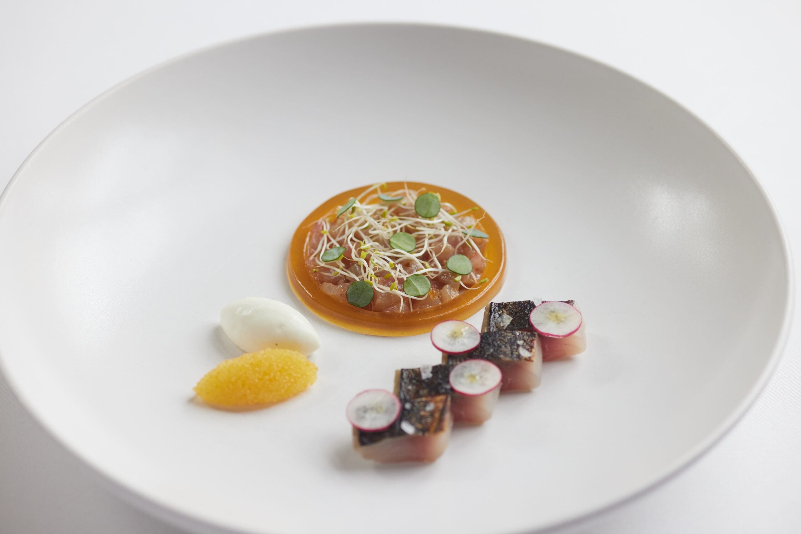 Marcus Wareing mackerel dish 