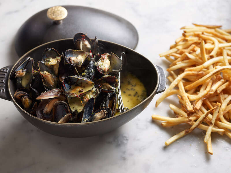 moules frite at bouchon thomas keller