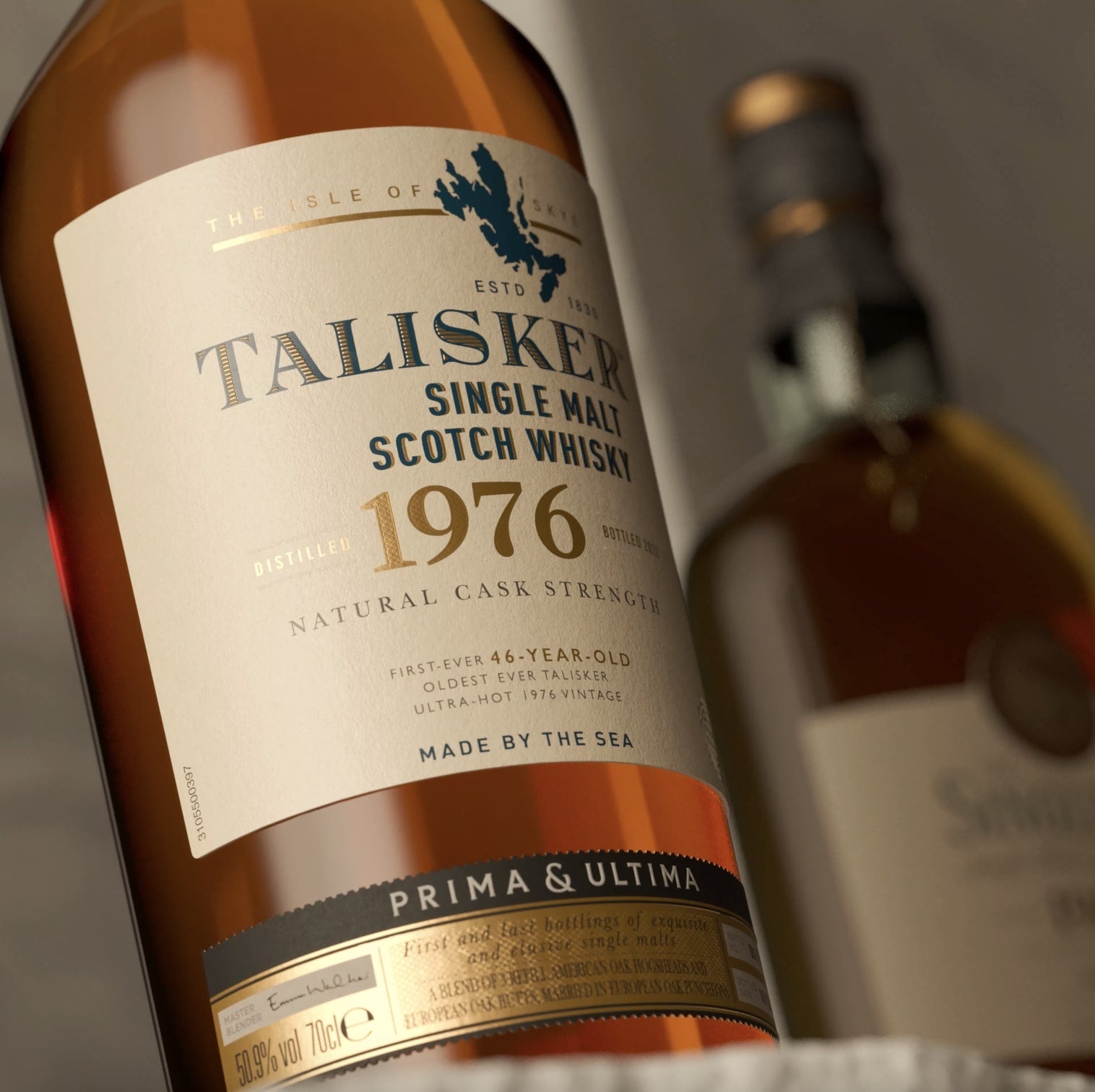 Talisker whisky bottle
