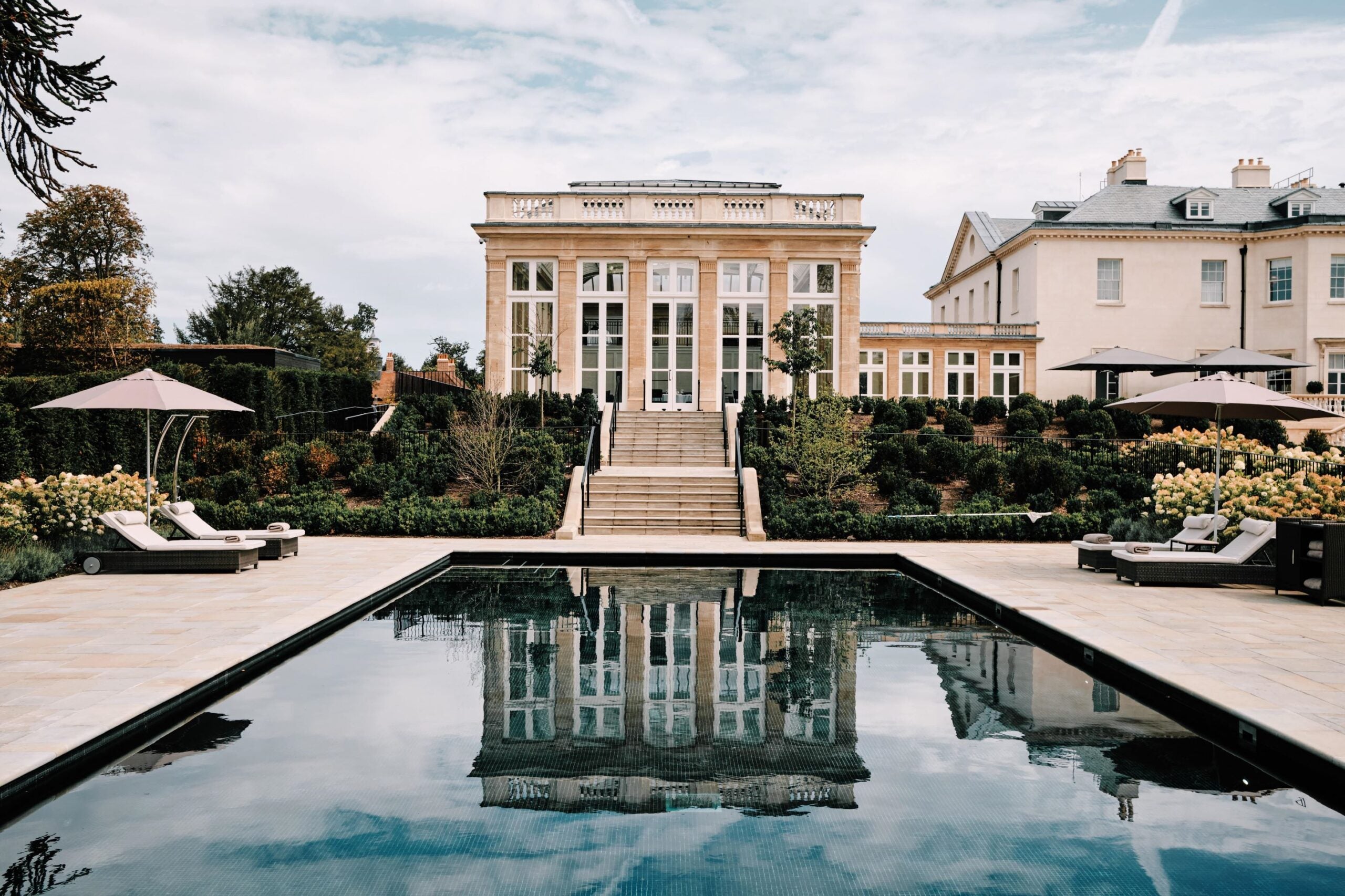 The outdoor pool at The Langley 