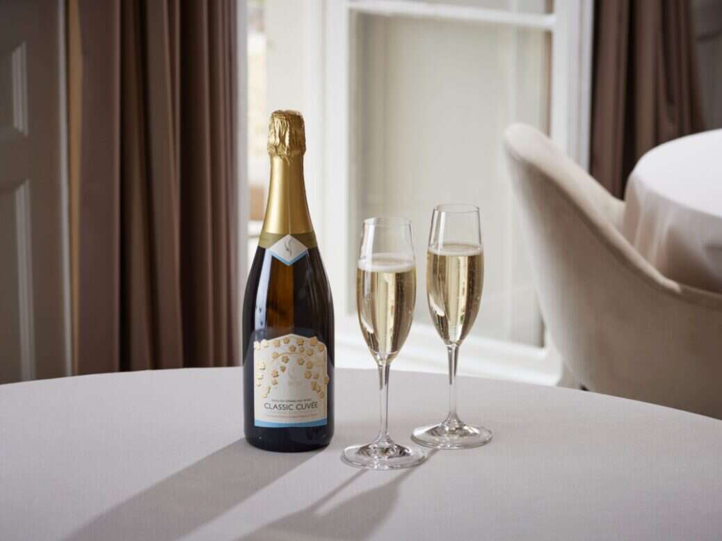 Lympstone Manor sparkling wine