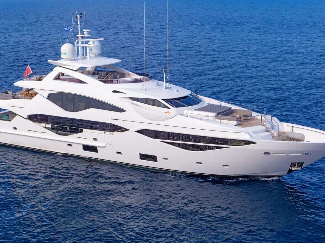 Superyacht sailing