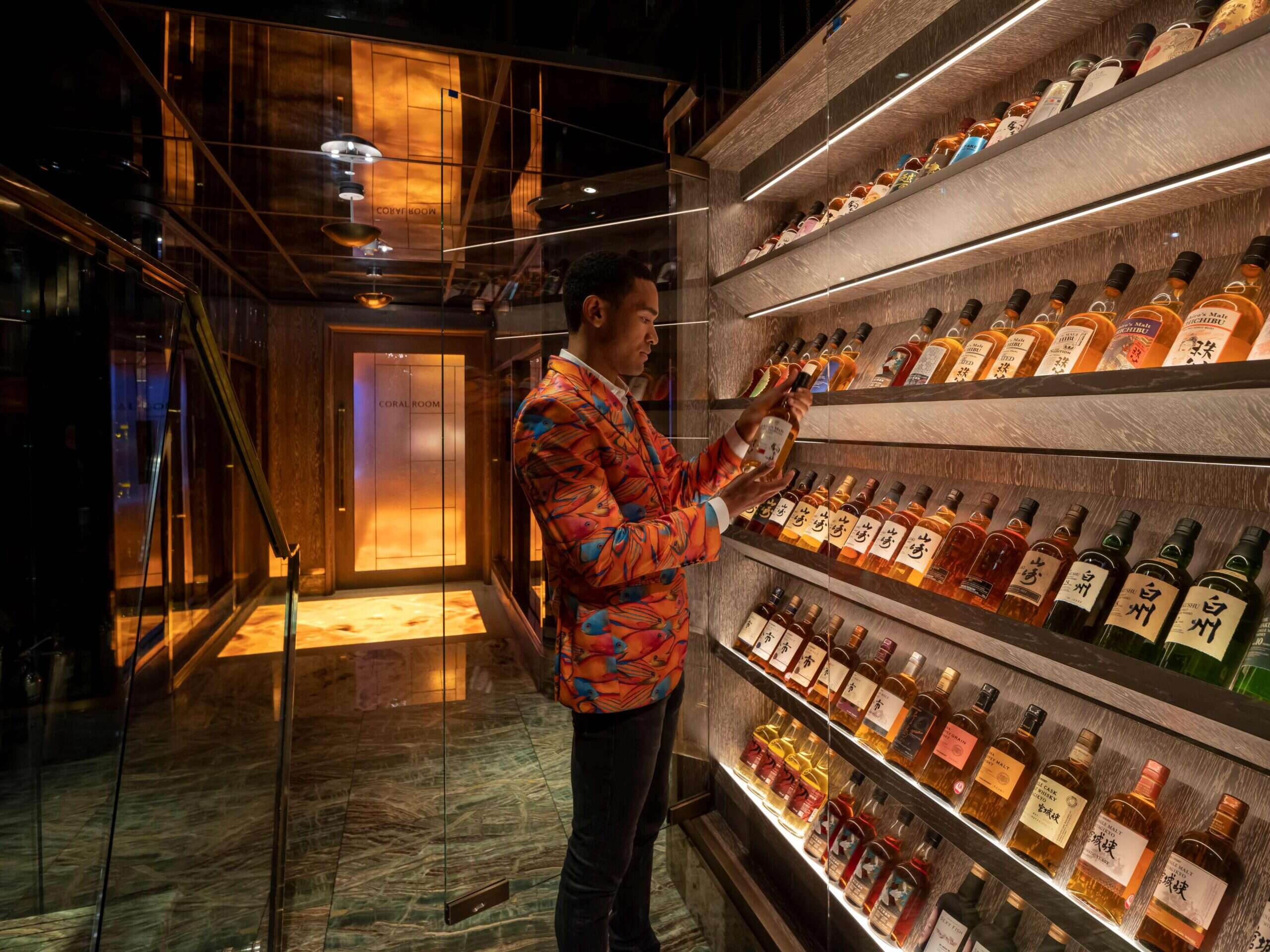Whisky selection at Sexy Fish