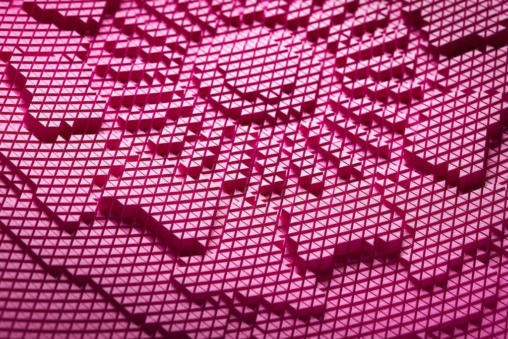 Pink flower design details