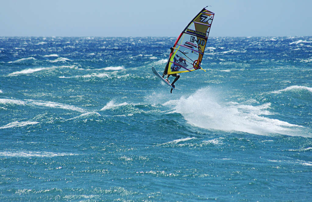 Pozo Izquierdo windsurfing beach spain