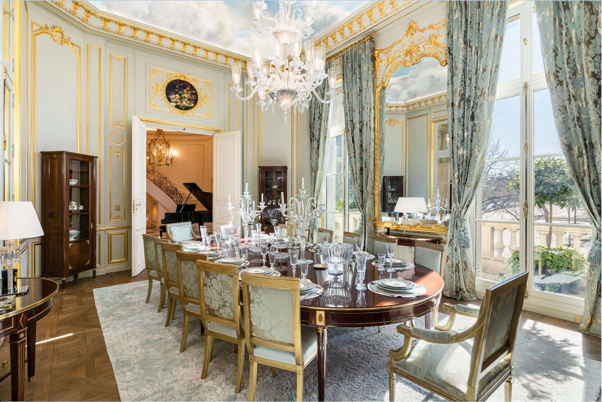 The dining room of Paris apartment