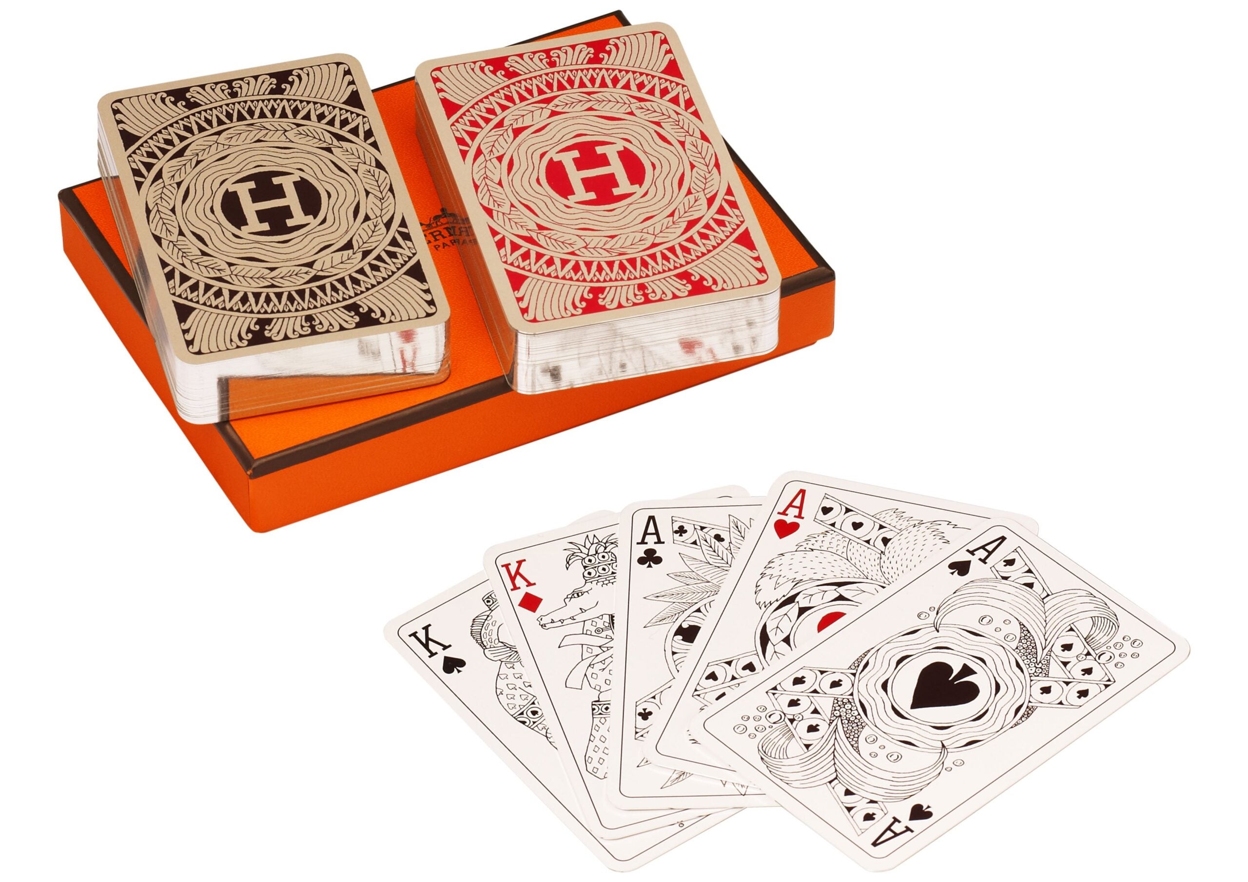 NEW Louis Vuitton Card Deck Set Poker Bridge Game Cards 3 Sets at