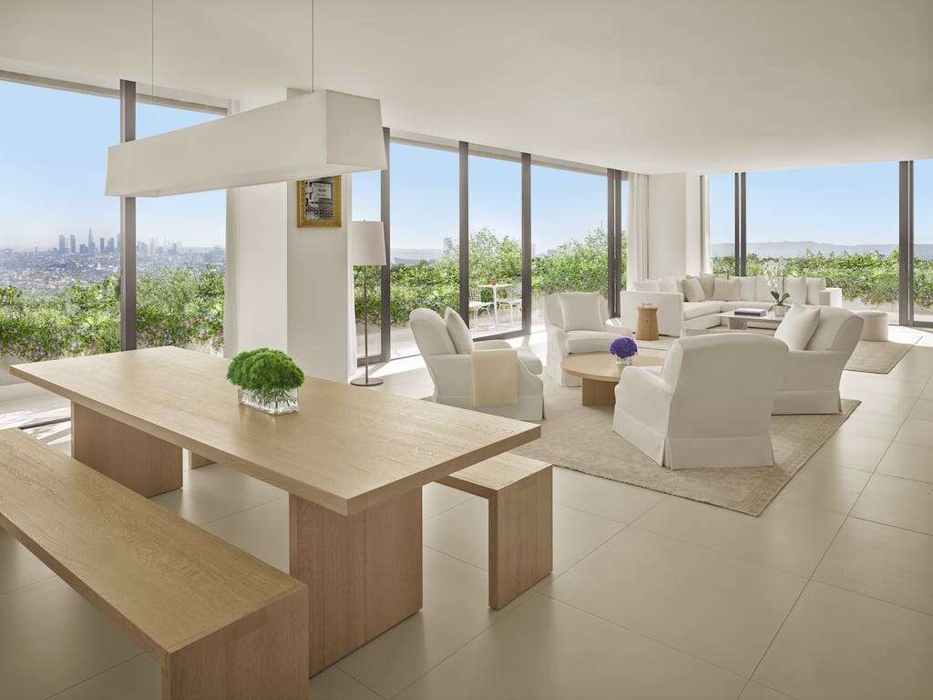 west hollywood edition Penthouse living room