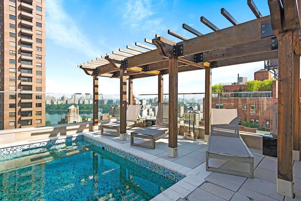 NYC penthouse rooftop pool