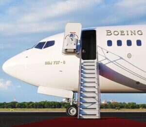 Boeing Business Jet stairs