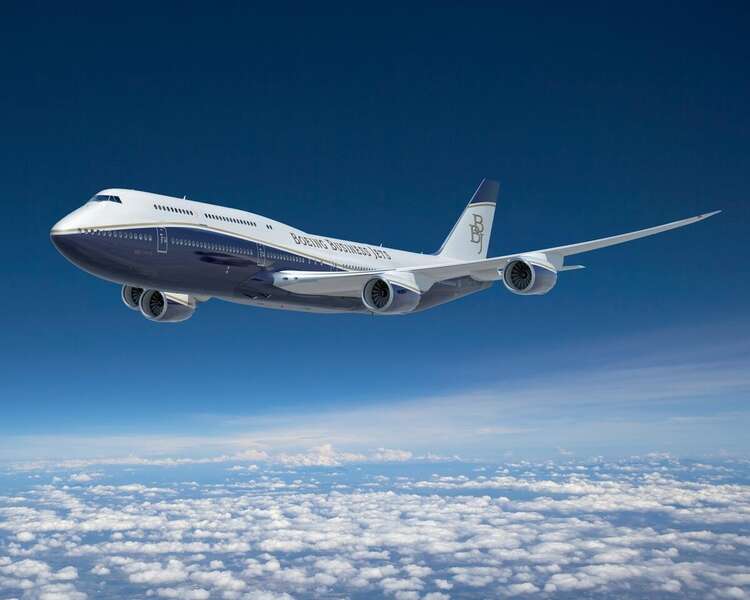 The BBJ 747-8 is the biggest private jet in the world.