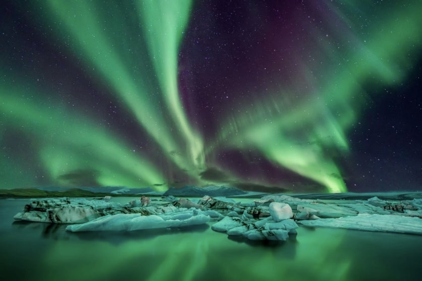The longer hours of darkness make the possibility of seeing the northern lights even greater 