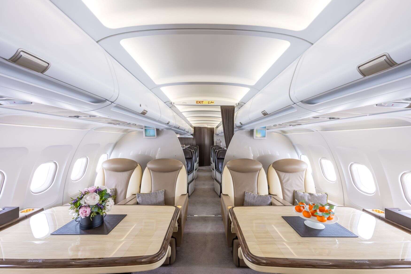 Airbus A319CJ interior Qatar Executive