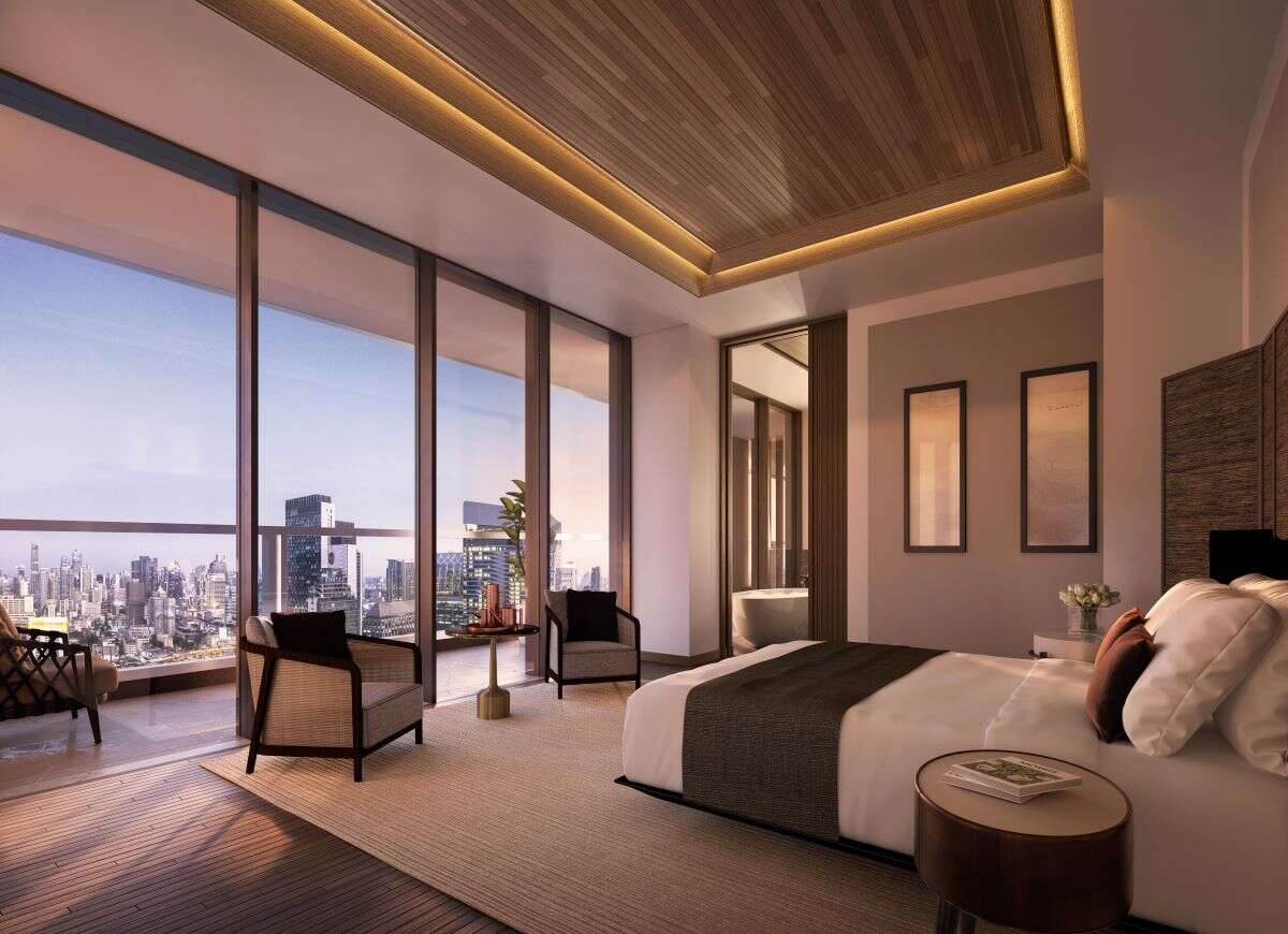 aman bangkok bedroom rendering