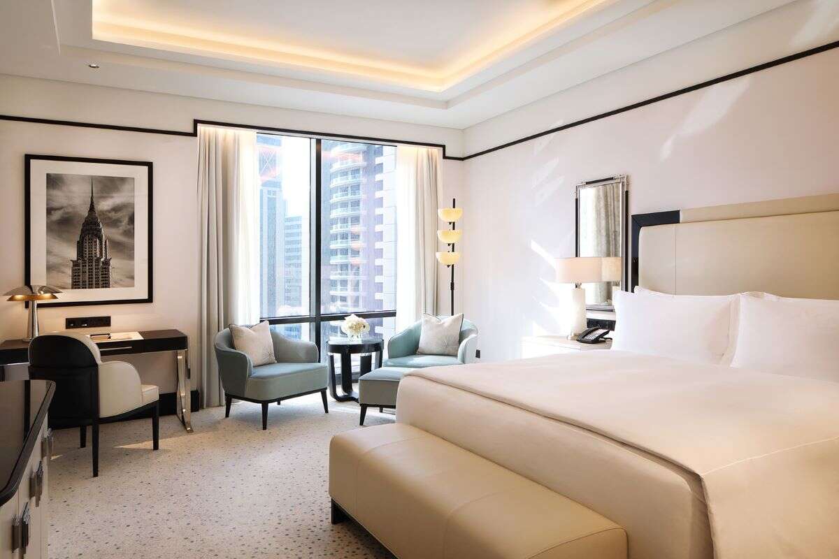 Waldorf Astoria Doha West Bay bedroom
