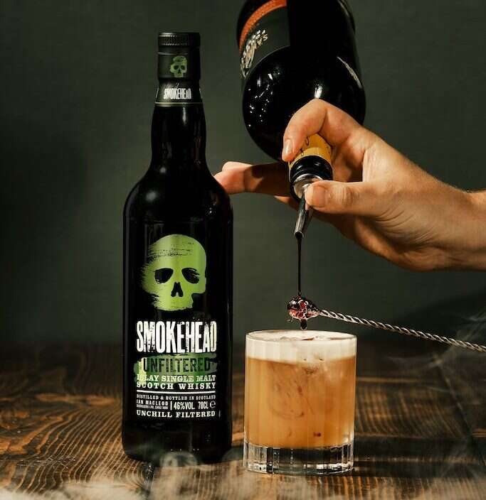 smokehead whisky sour cocktail for burns night