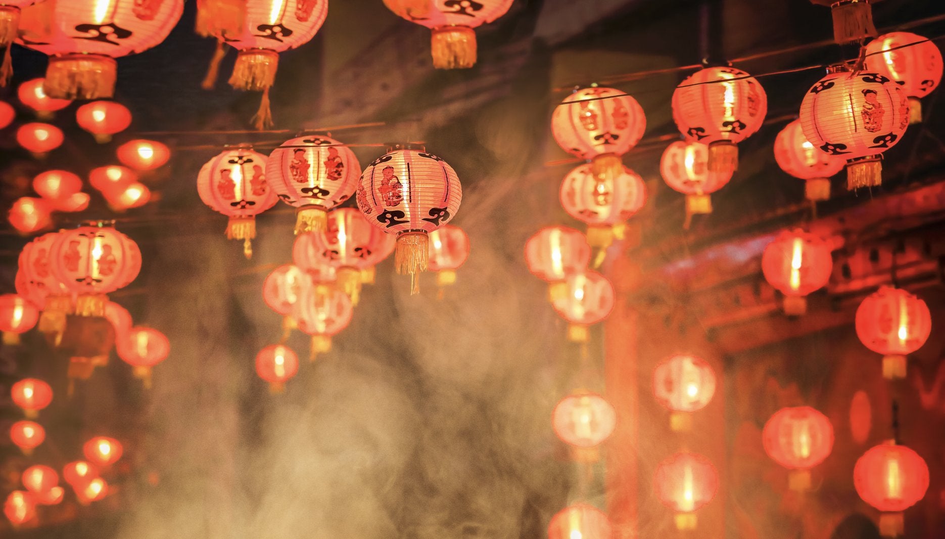 Lunar New Year lanterns in Singapore