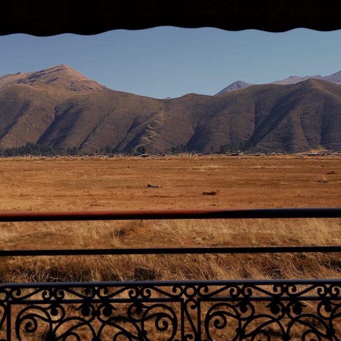 peru landscape from train