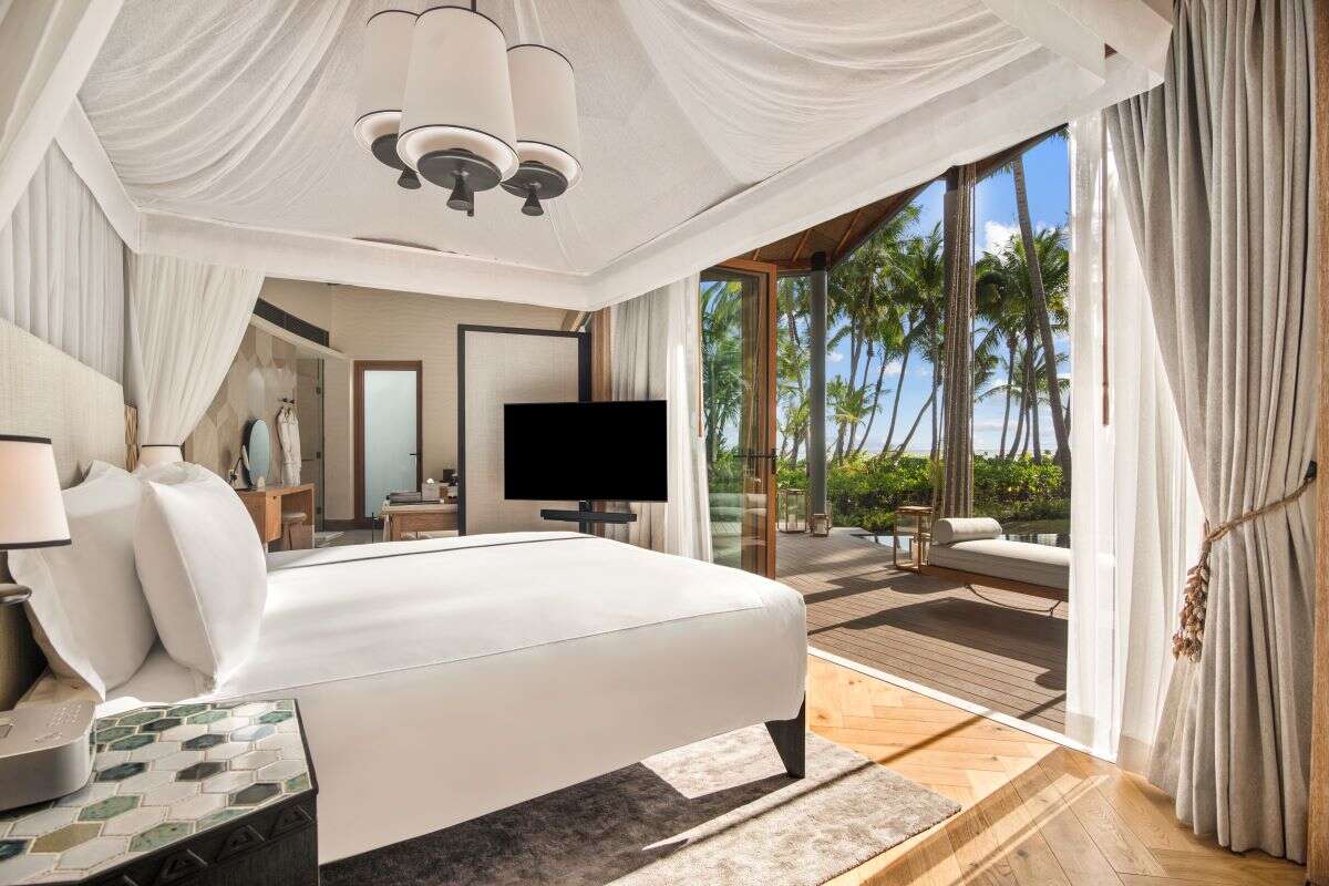 Waldorf Astoria Seychelles bedroom