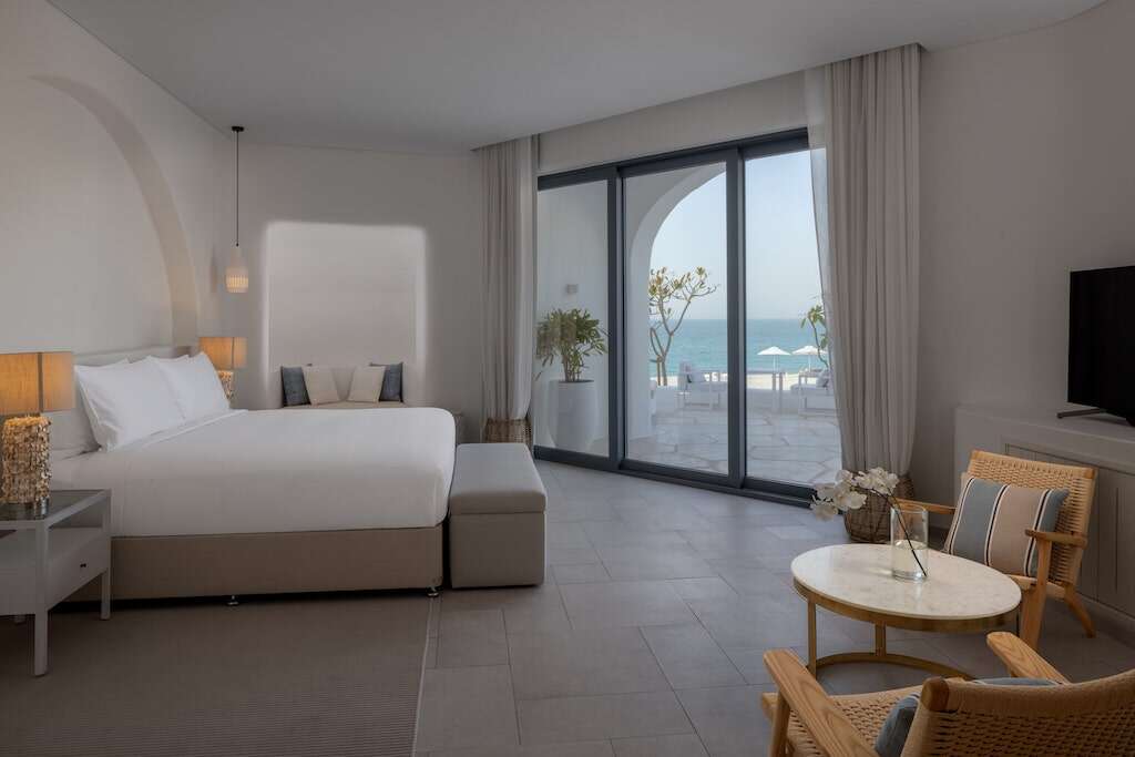 Anantara Santorini Abu Dhabi  terrace bedroom