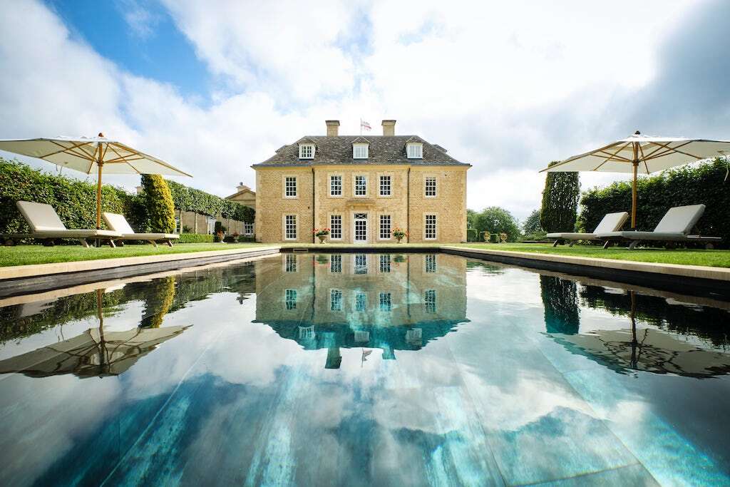 Cirencester Estate outdoor pool. 