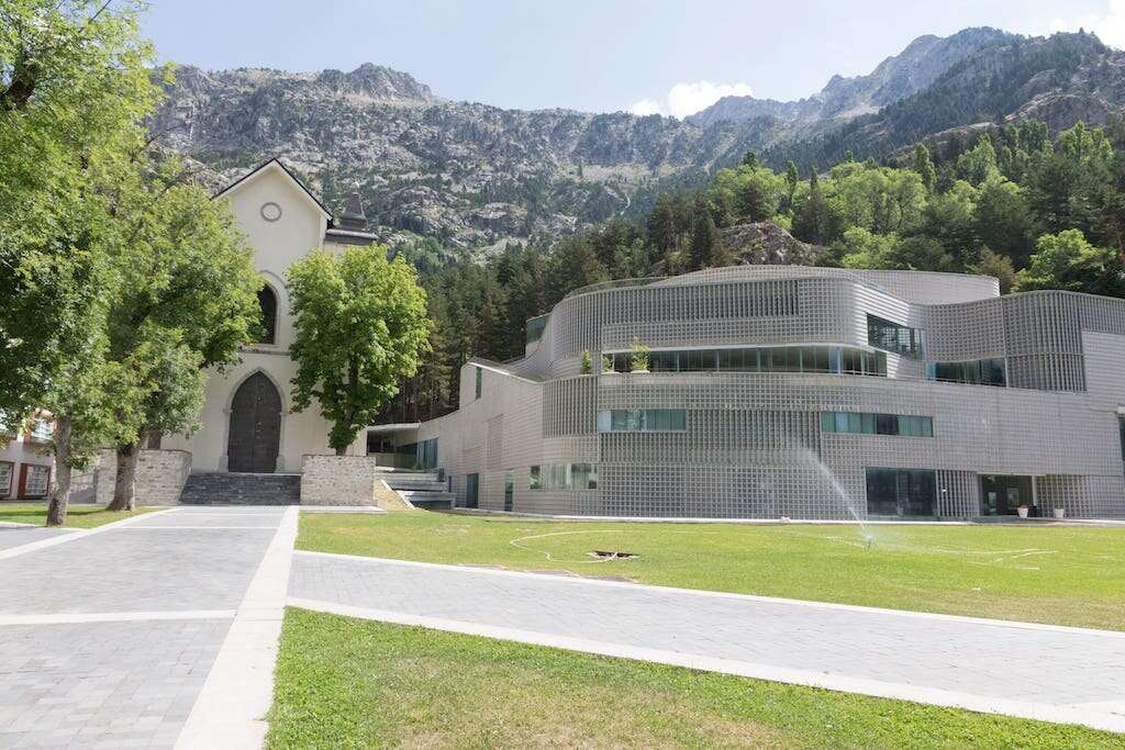 The exterior of the thermal Panticosa Spa in Spain 