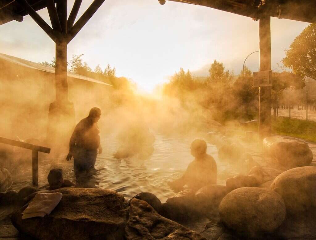 Thermal pools in Ourense, Spain