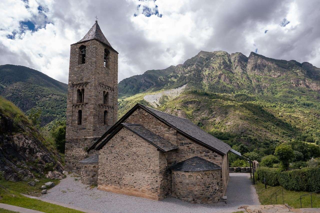 Thermal spa town in the Vall de Boí, Catalonia, Spain. 