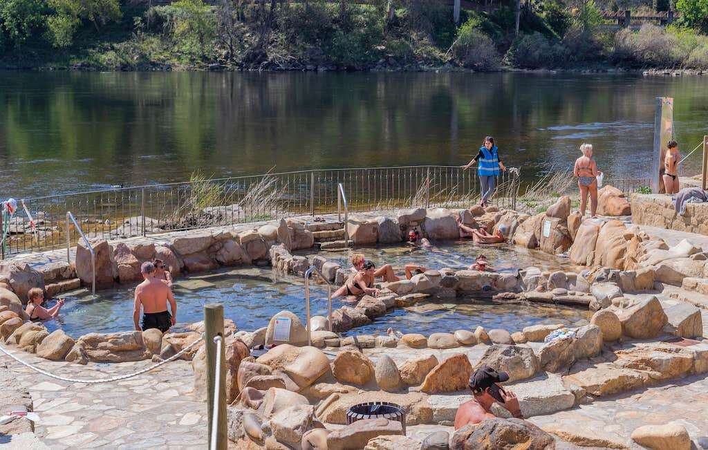 Thermal spas along the River Miño.