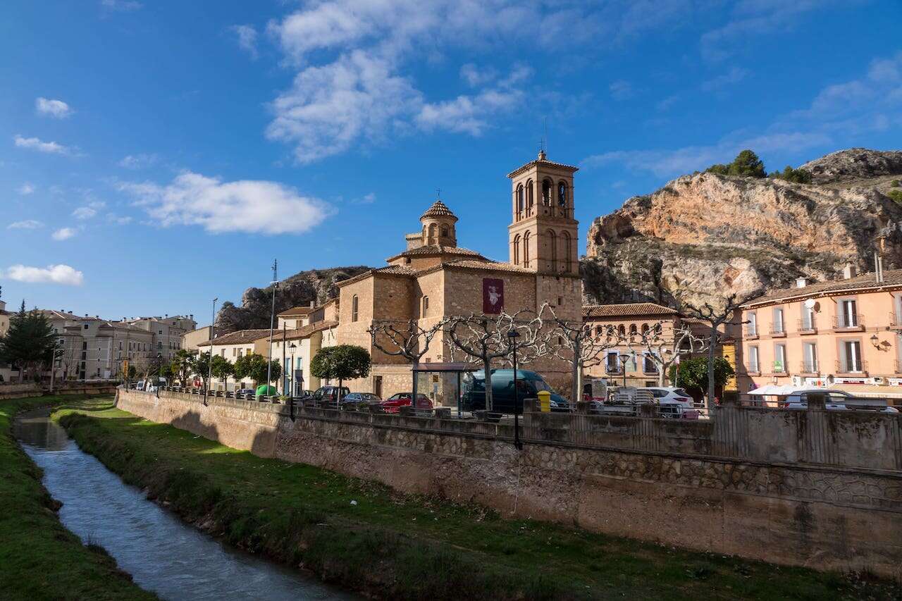 Alhama de Aragón in Spain sits on a thermal pool.