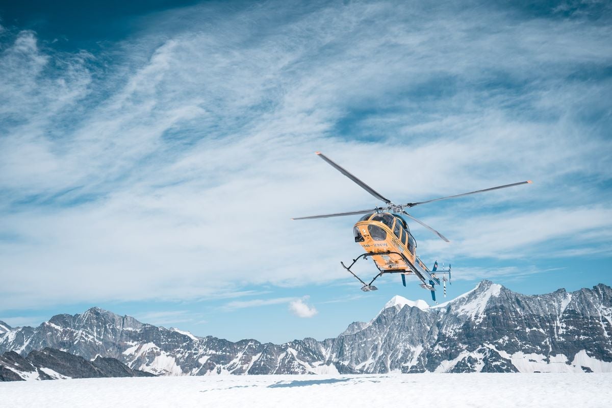 helicopter adventure in Switzerland, burgenstock resort 