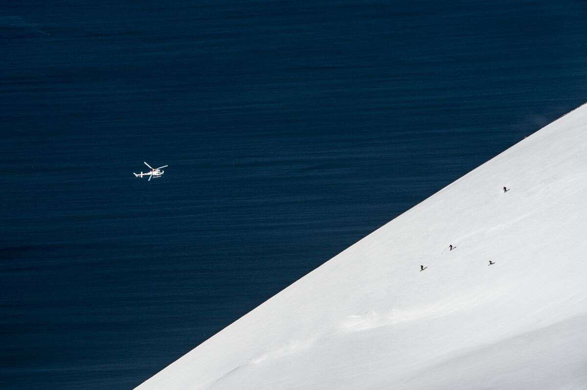 heli-skiing Antarctica, leo trippi