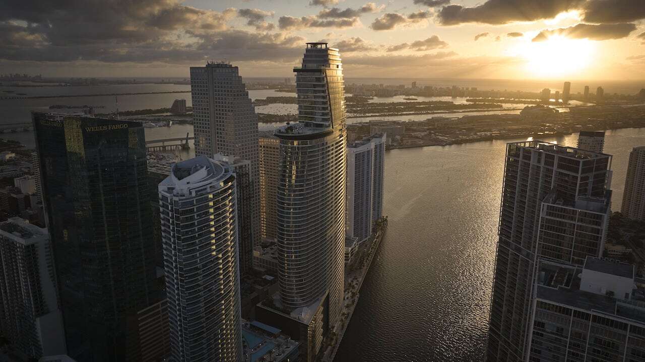 Aston Martin Residences Miami skyline 