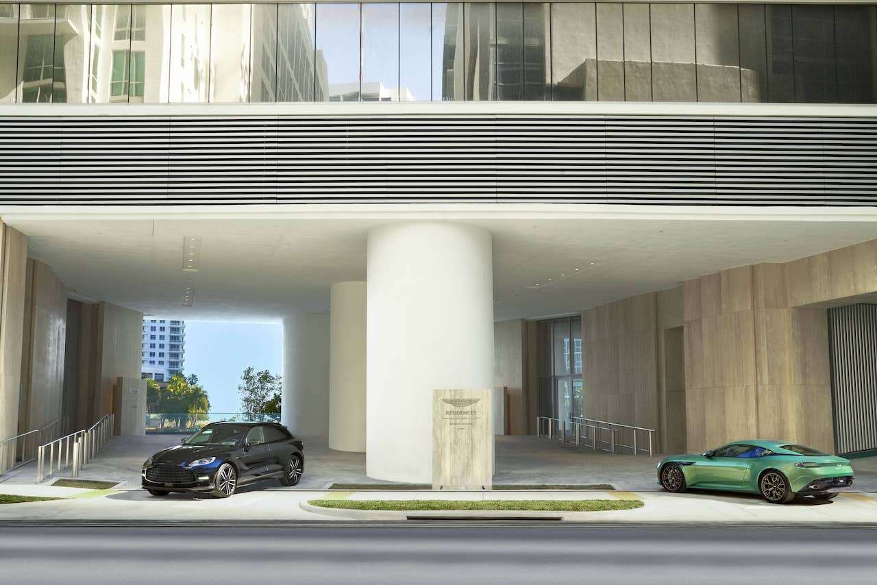 Aston Martin Residences entrance  