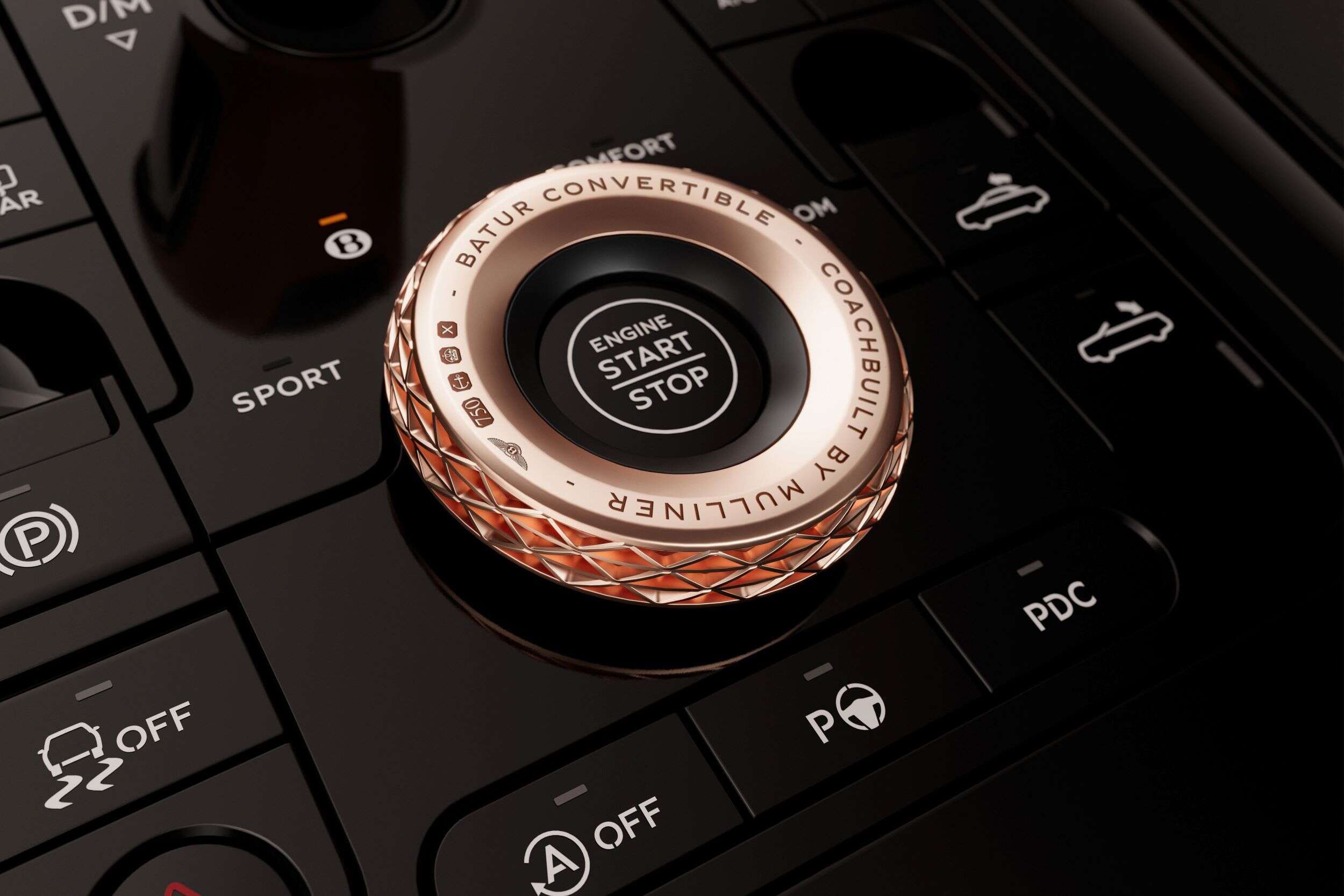 Bentley stop/start button 