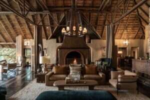 Inside of the redesigned Singita Ebony Lodge