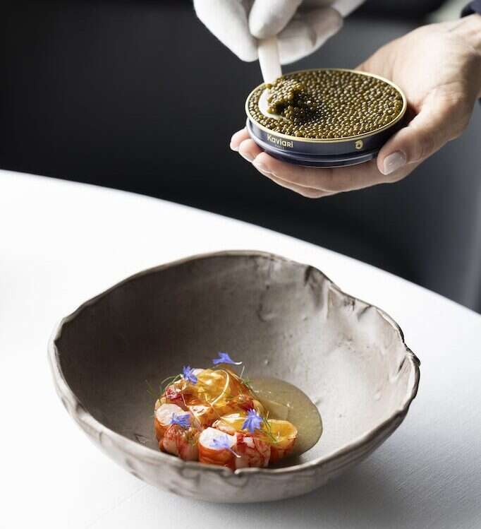 dish at alain ducasse romeo napoli