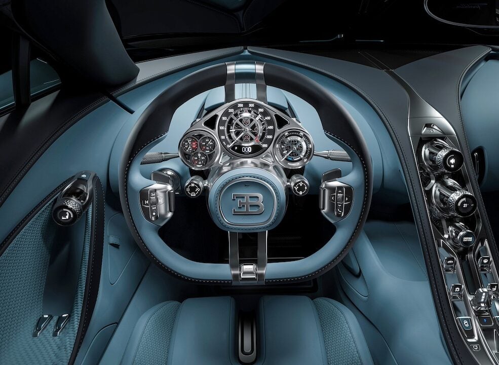 bugatti tourbillon steering wheel