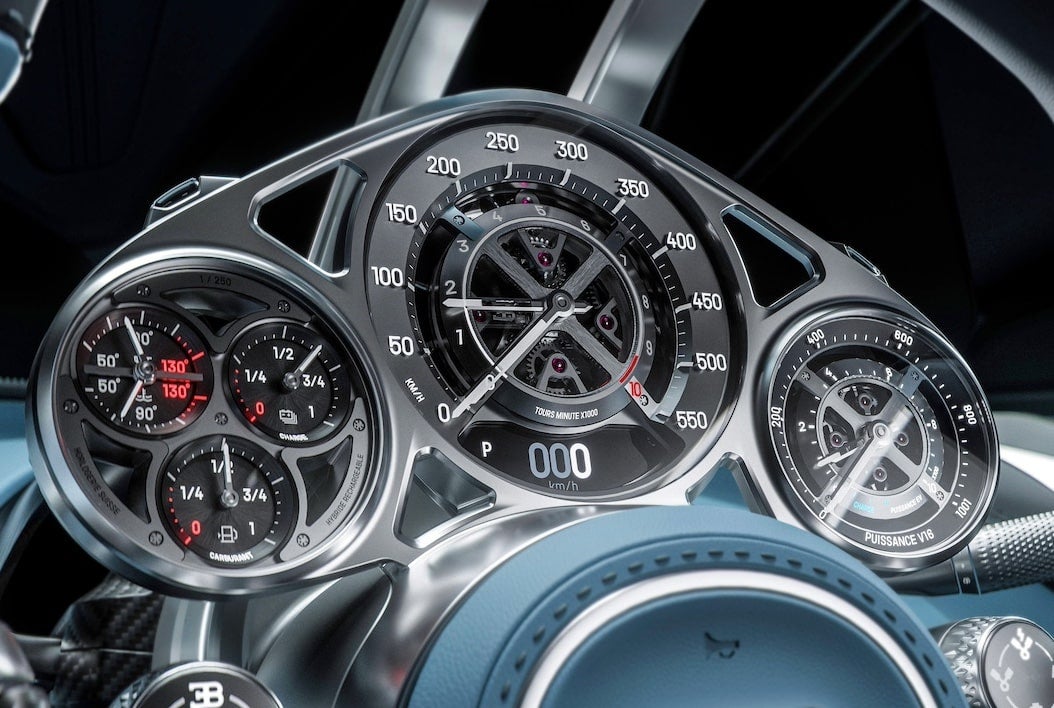 Bugatti speedometer