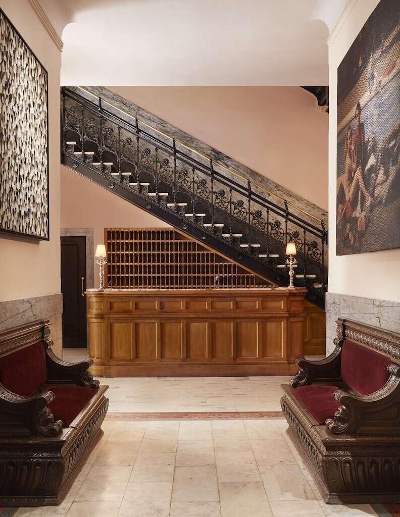 The lobby of Hotel Chelsea