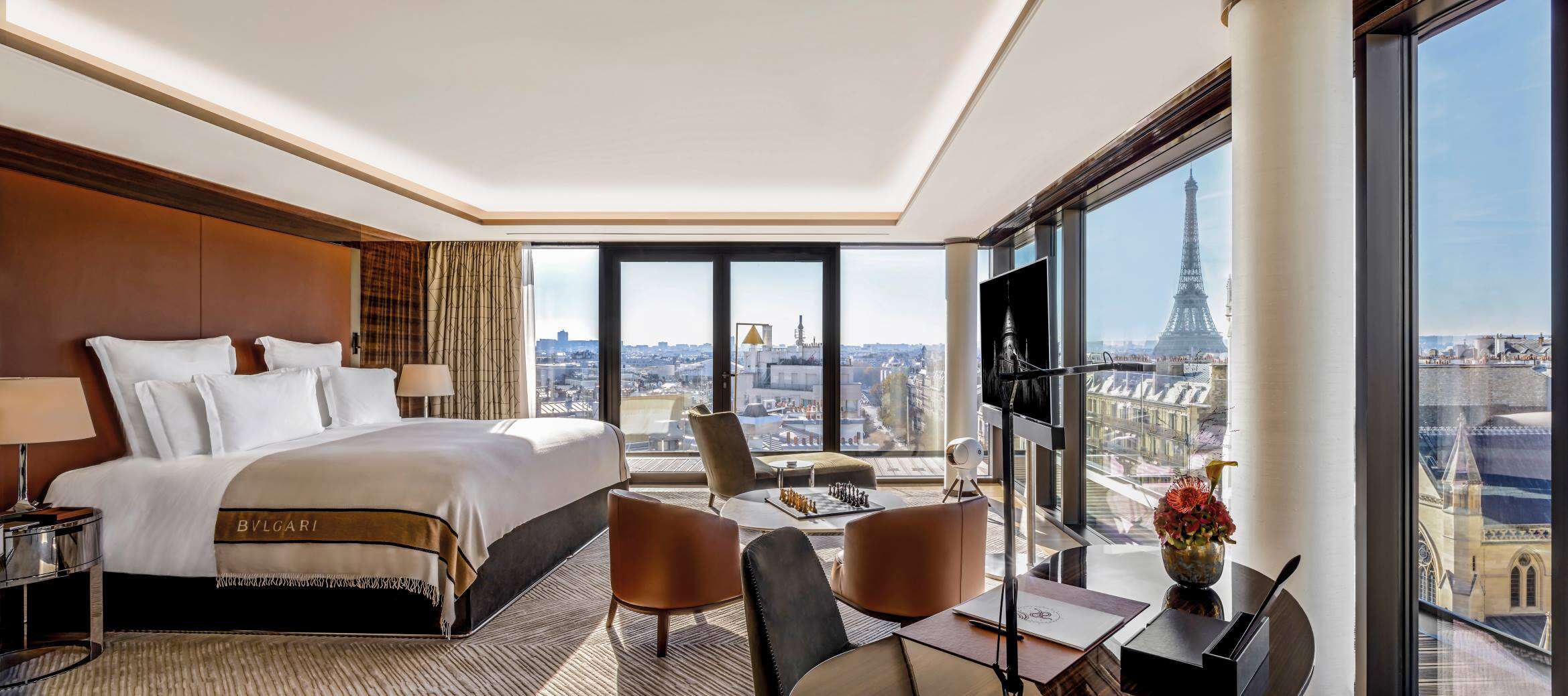 Image showing the sweeping view from the penthouse of Bulgari Hotel