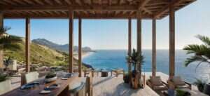 Image showing the ocean view from the Rosewood Residences Old Lighthouse estate in Los Cabos.