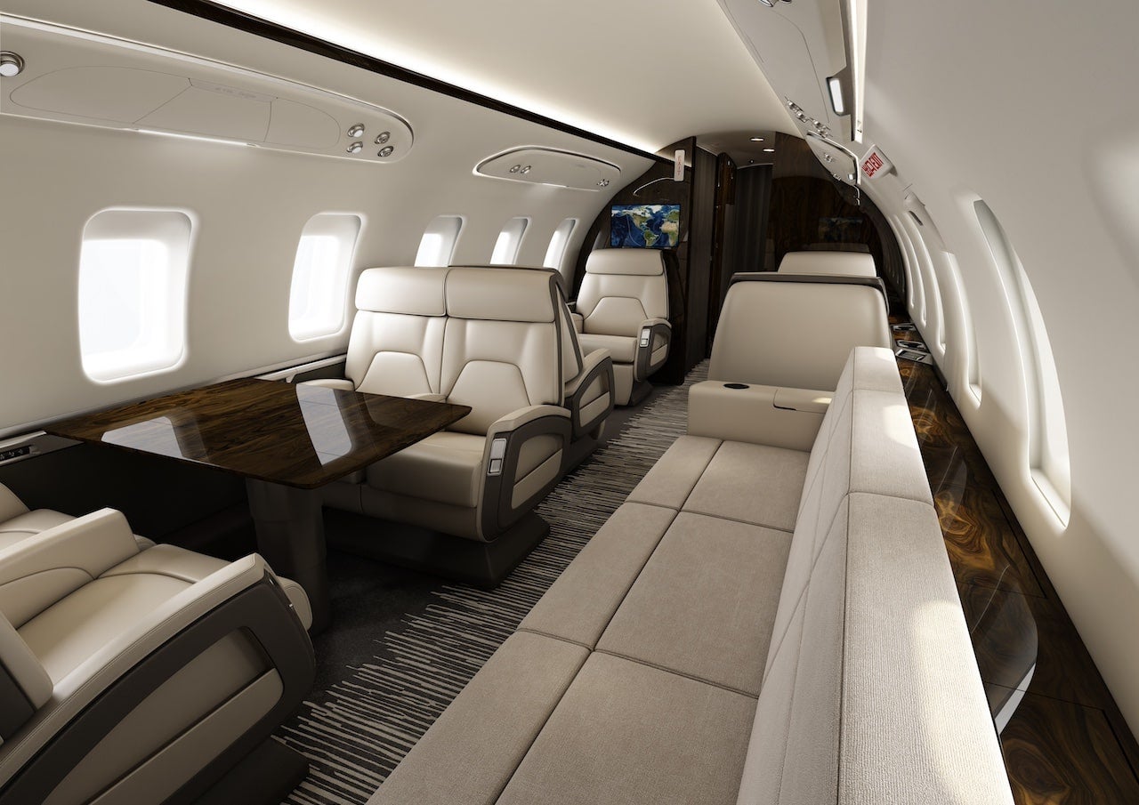 Bombardier jet interiors