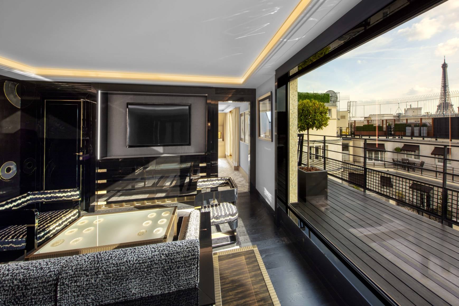 Image showing the view of Paris from Prince de Galles, a Luxury Collection Hotel