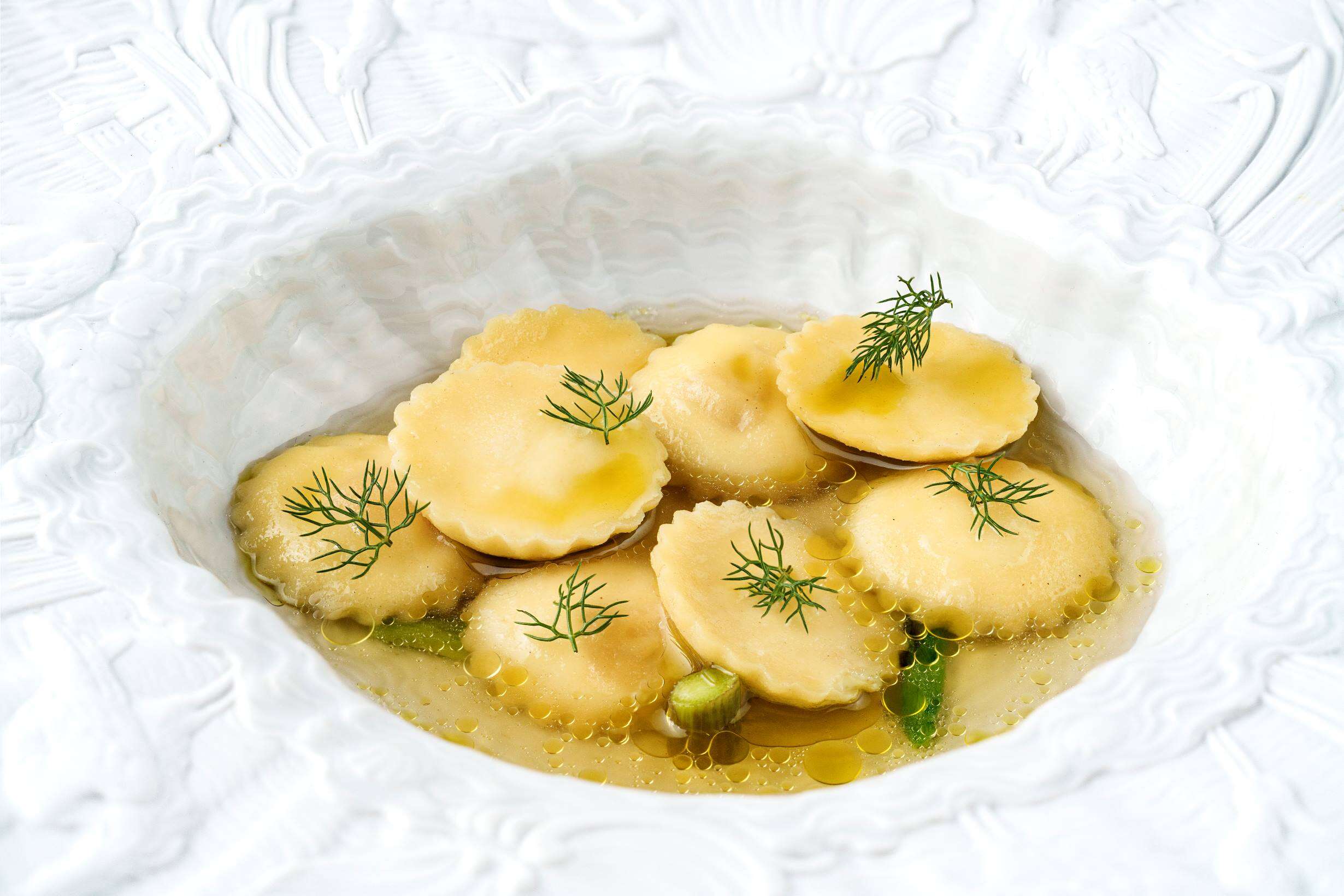 Close-up of pasta dish at Duomo in Sicily